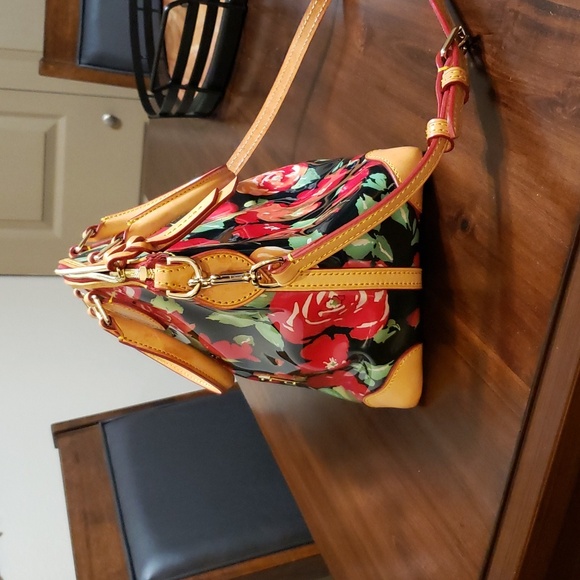Dooney & Bourke Patent Leather Floral Bag - Picture 4 of 7
